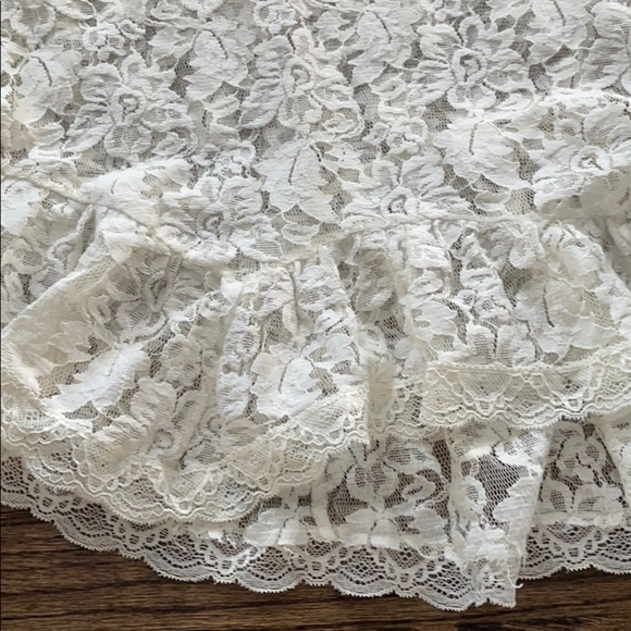 Free People Flowy White Floral Lace Blouse - Picture 12 of 14